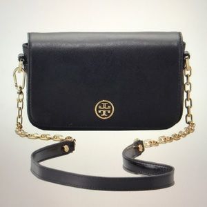 Tory Burch Mini Robinson Black Crossbody Bag